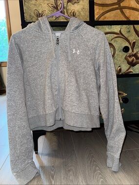 Under Armour Heather Gray Full-Zip Hoodie